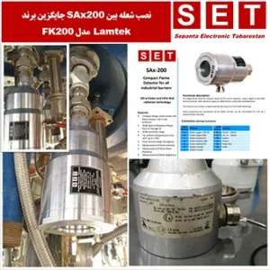 فلیم اسکنر sax200 جایگزین شعله بین Fireye